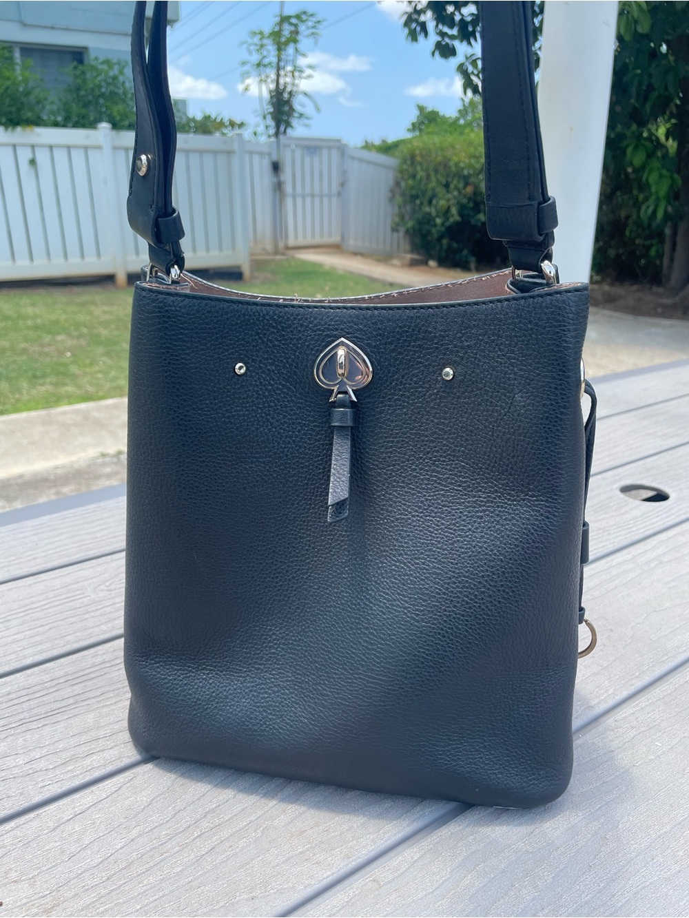 Kate Spade Black Leather Shoulder Bag